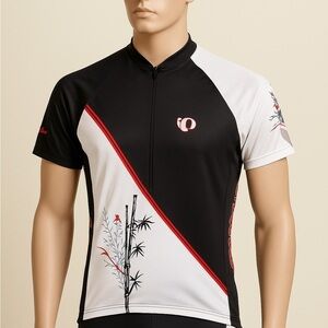 Pearl Izumi Black/White/Red Short Sleeve Cycling Jersey